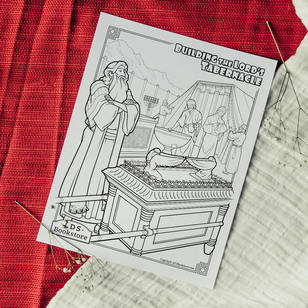 Building the Tabernacle Coloring Page - Printable