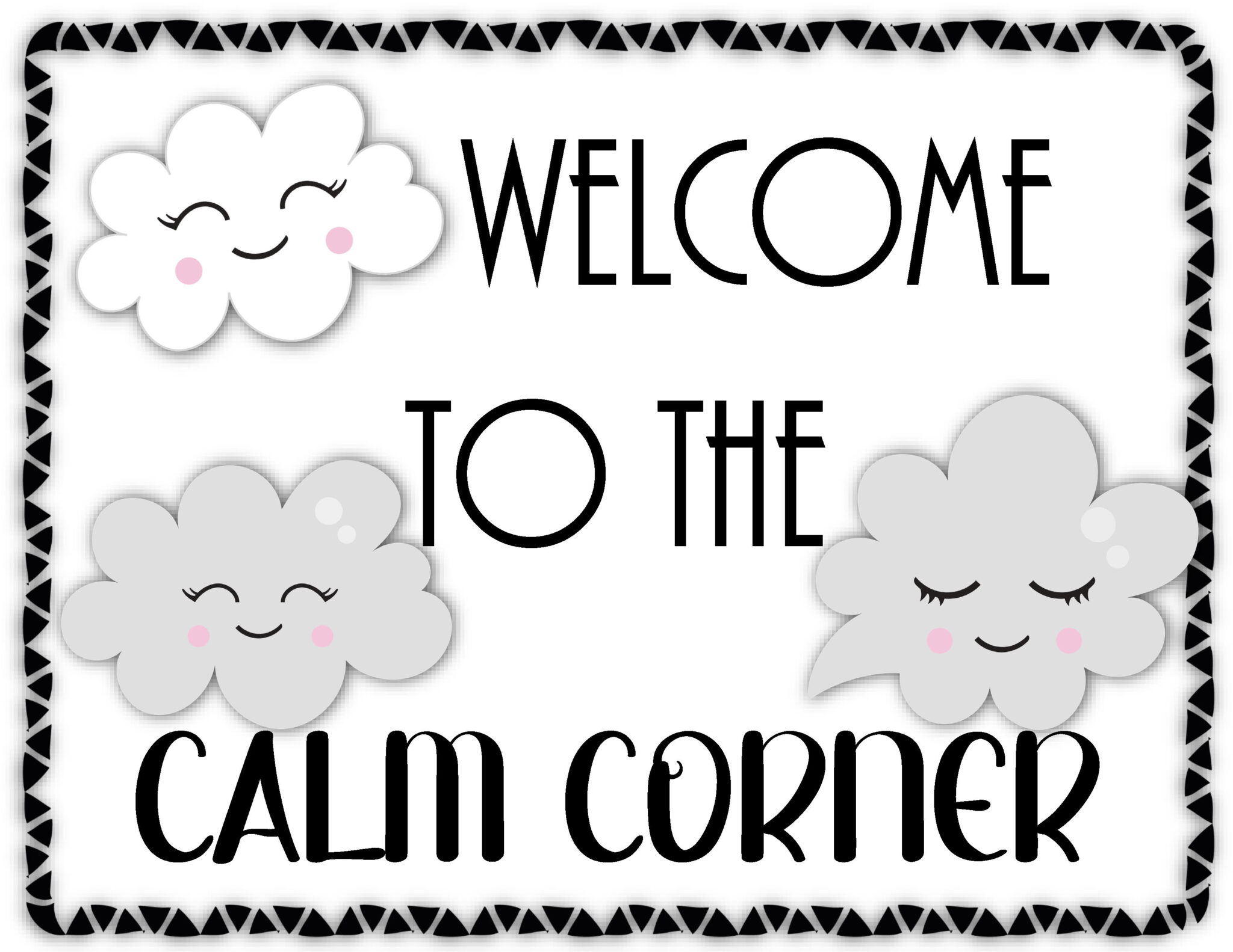Calming Corner Printables - Printable Party Favors