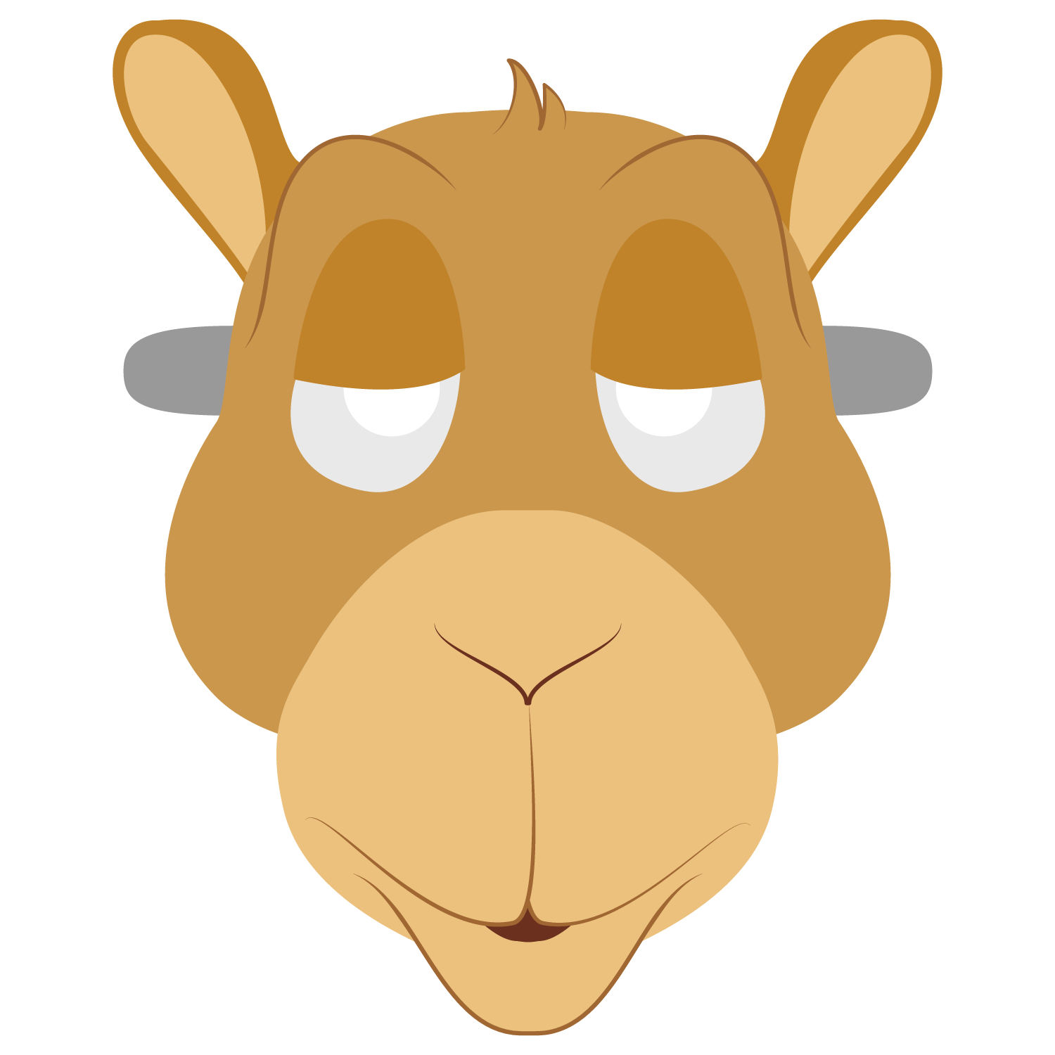 Camel Mask Template  Free Printable Paper Сraft Templates