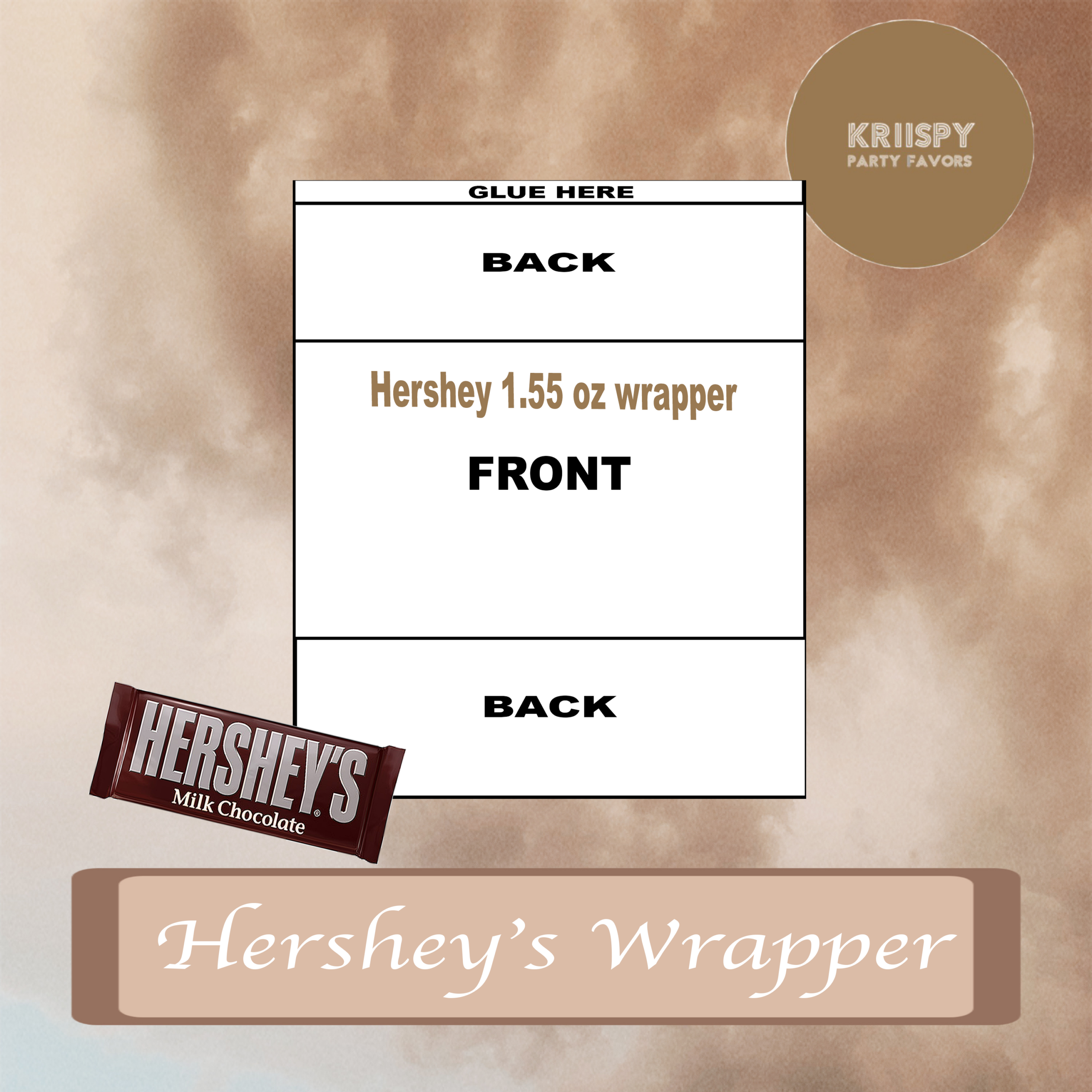 Candy Bar Wrapper Template – Kriispy Party Favors