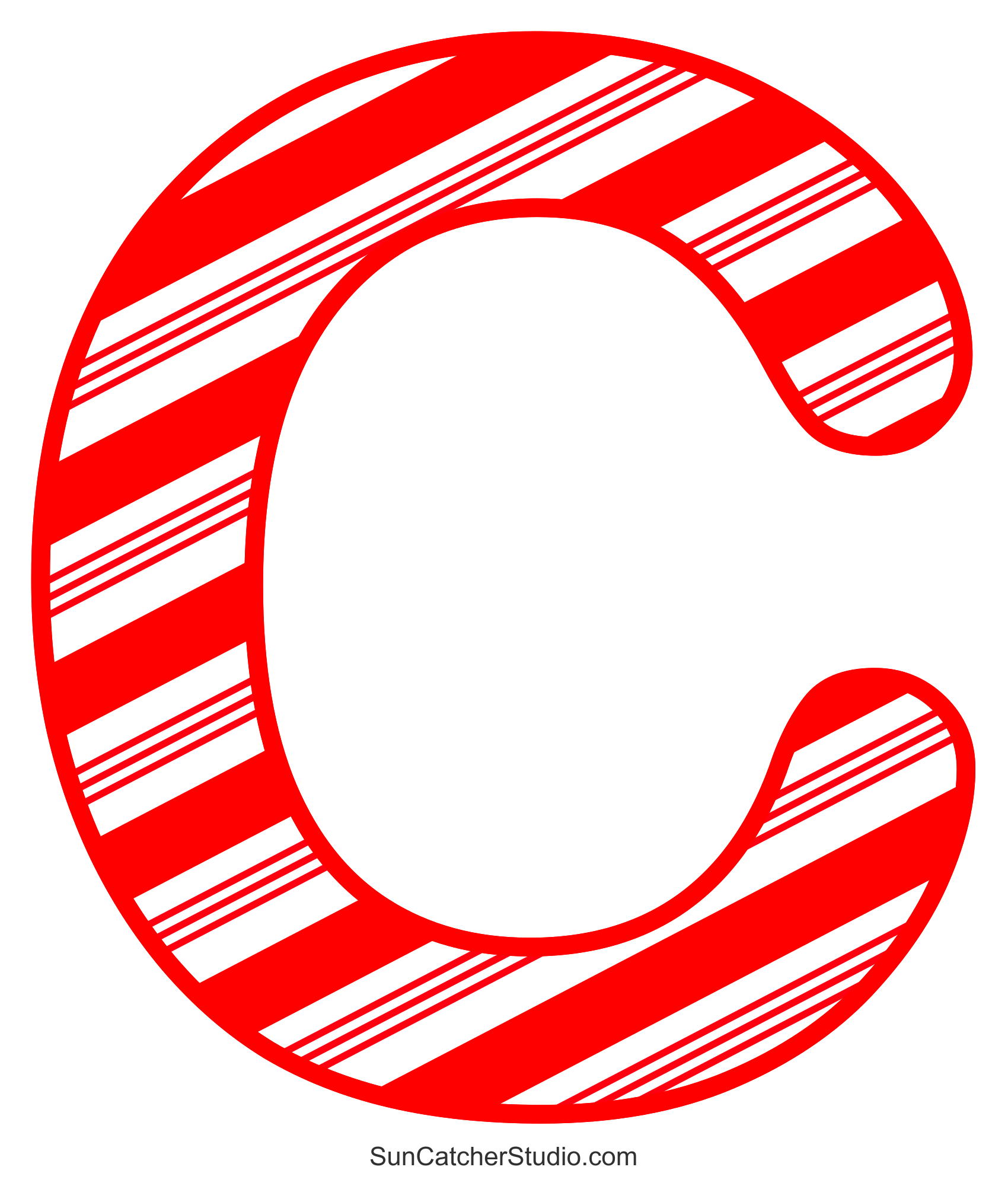 Candy Cane Font (Printable Stripped Christmas Lettering) – Free Candy Cane Font (Printable Stripped Christmas Lettering) – Free