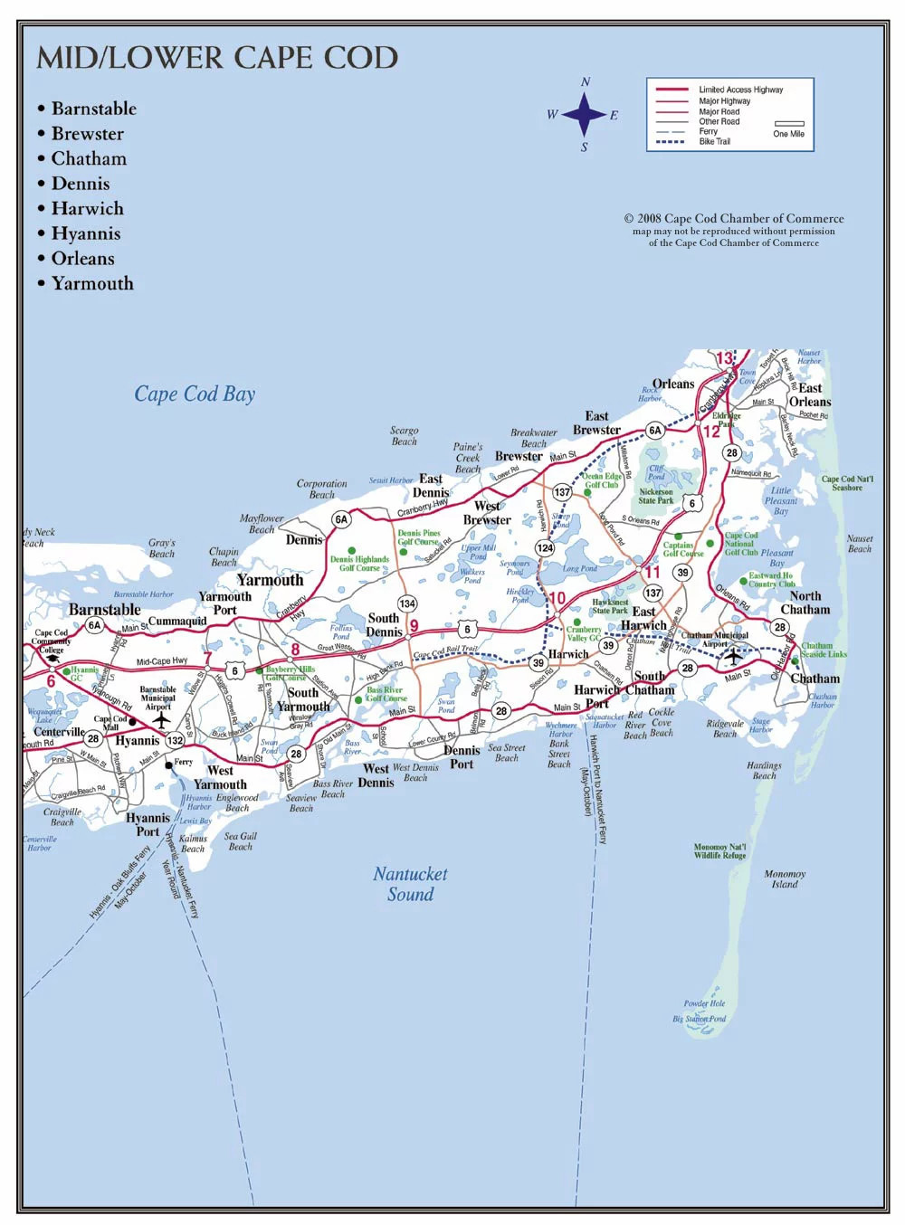 Cape Cod Maps  Maps of Cape Cod Towns