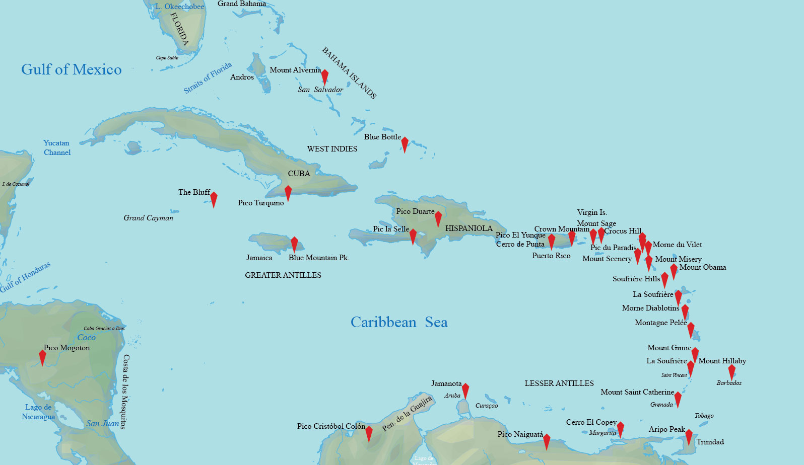 Caribbean Map Collection (Printable) - GIS Geography