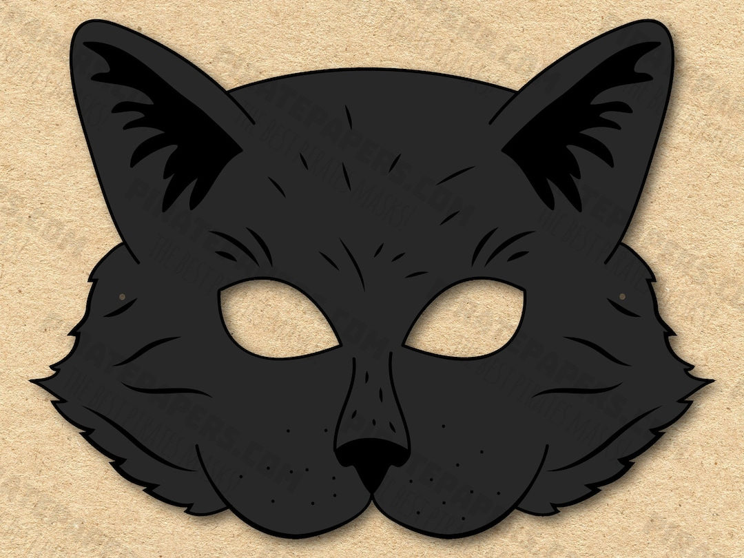 Cat Mask Printable, Paper DIY for Kids and Adults