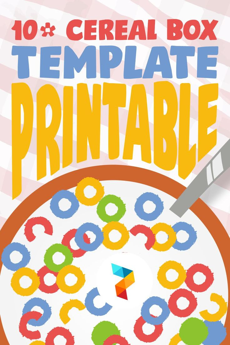 Cereal Box Template -  Free PDF Printables  Printablee