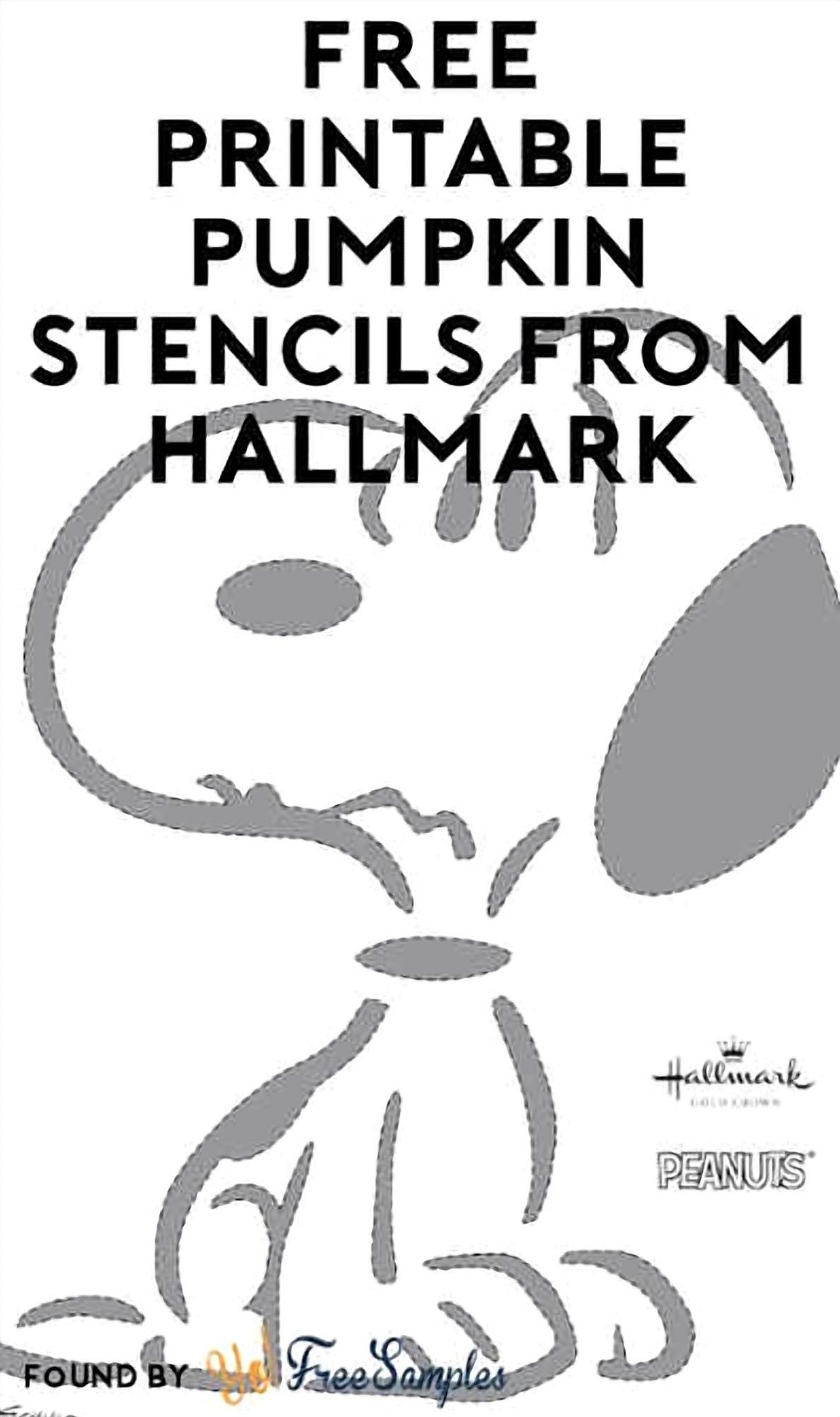 Charlie Brown Pumpkin Stencils: Free Printables by Hallmark