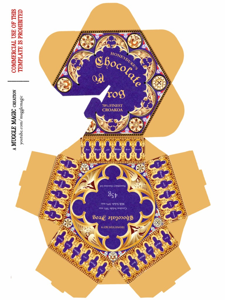 Chocolate Frog Box PDF  PDF