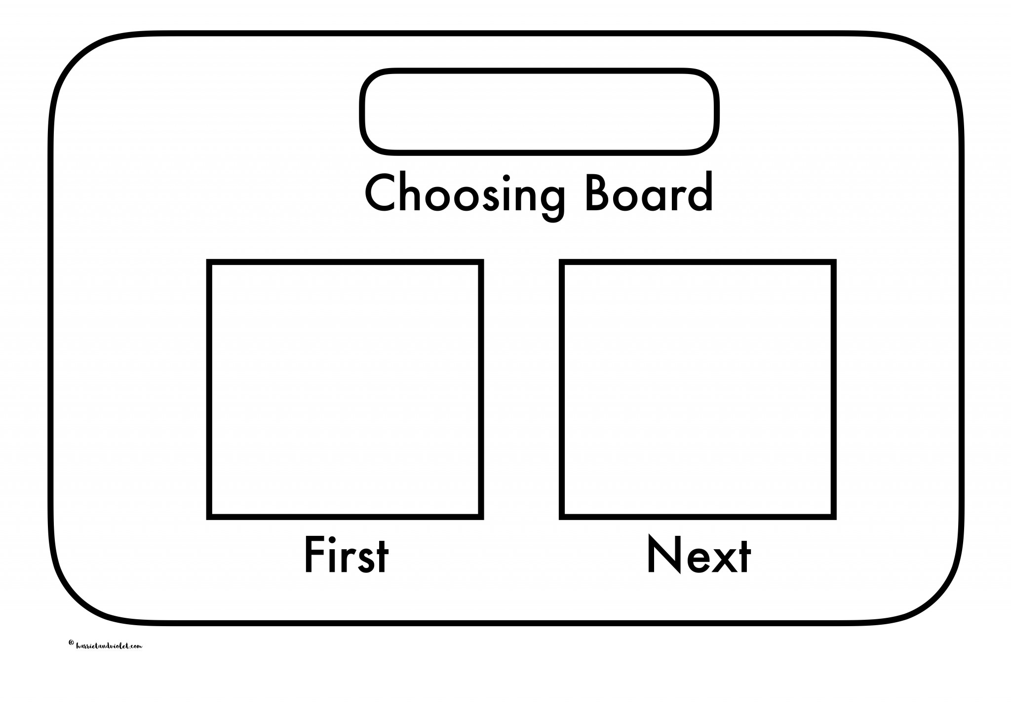 Choosing Board Template First & Then - Printable Teaching