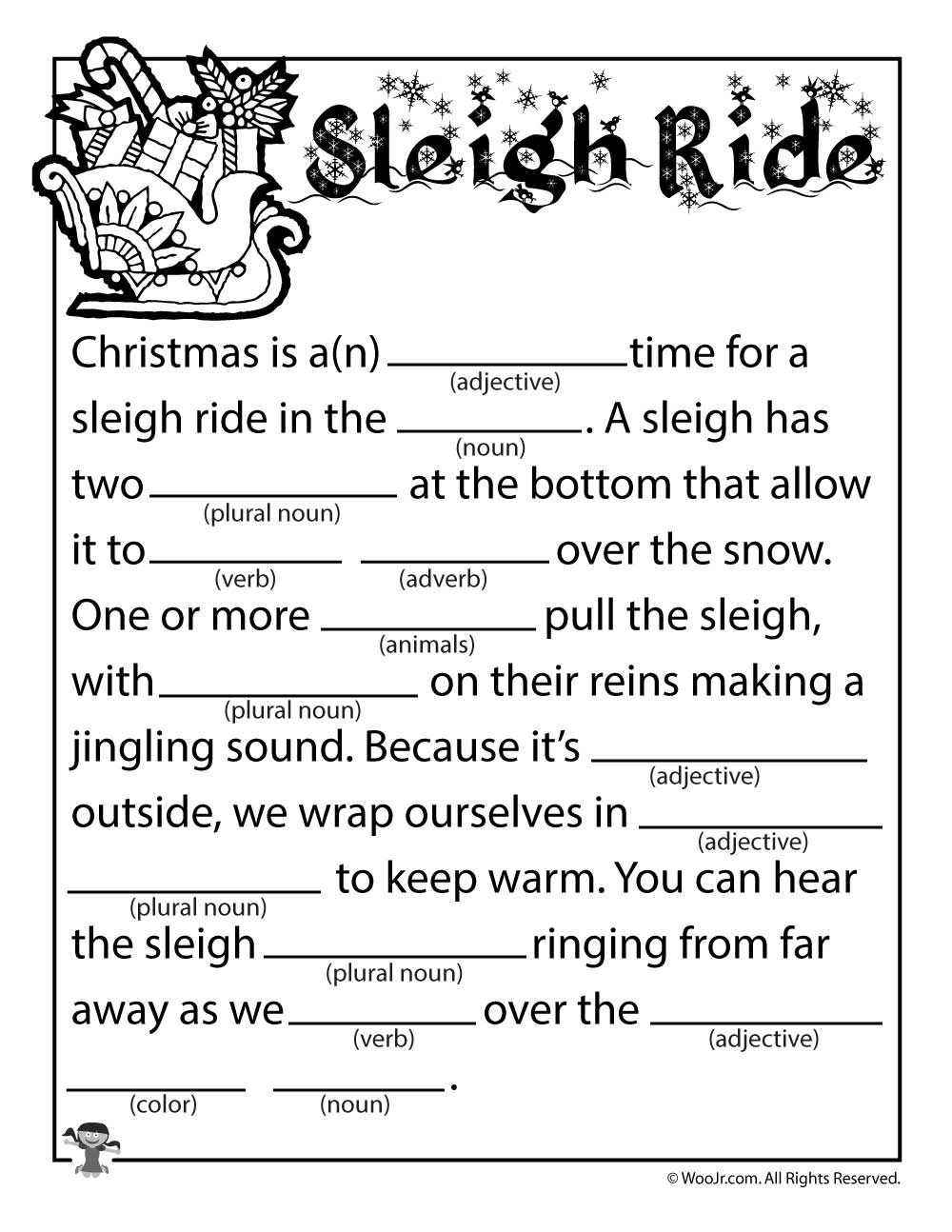 Christmas Ad Libs Fill-In Word Game Printables Woo! Jr Christmas Ad Libs Fill-In Word Game Printables Woo! Jr