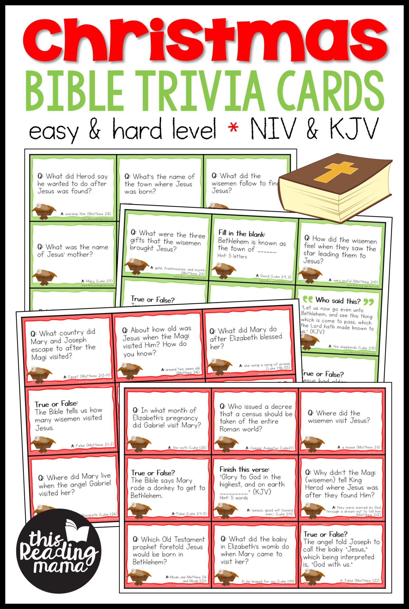 Christmas Bible Trivia Cards - This Reading Mama Christmas Bible Trivia Cards - This Reading Mama