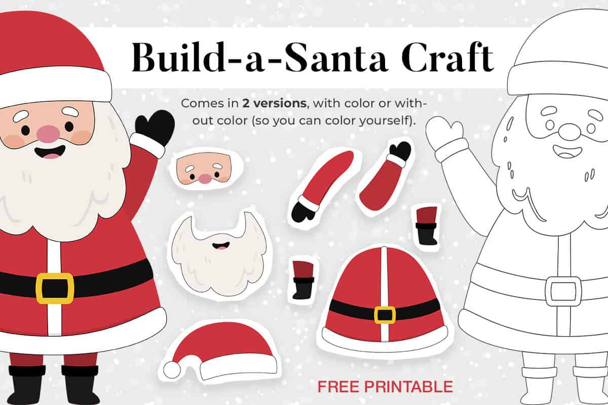 Christmas Build-a-Santa Craft Mrs Christmas Build-a-Santa Craft Mrs