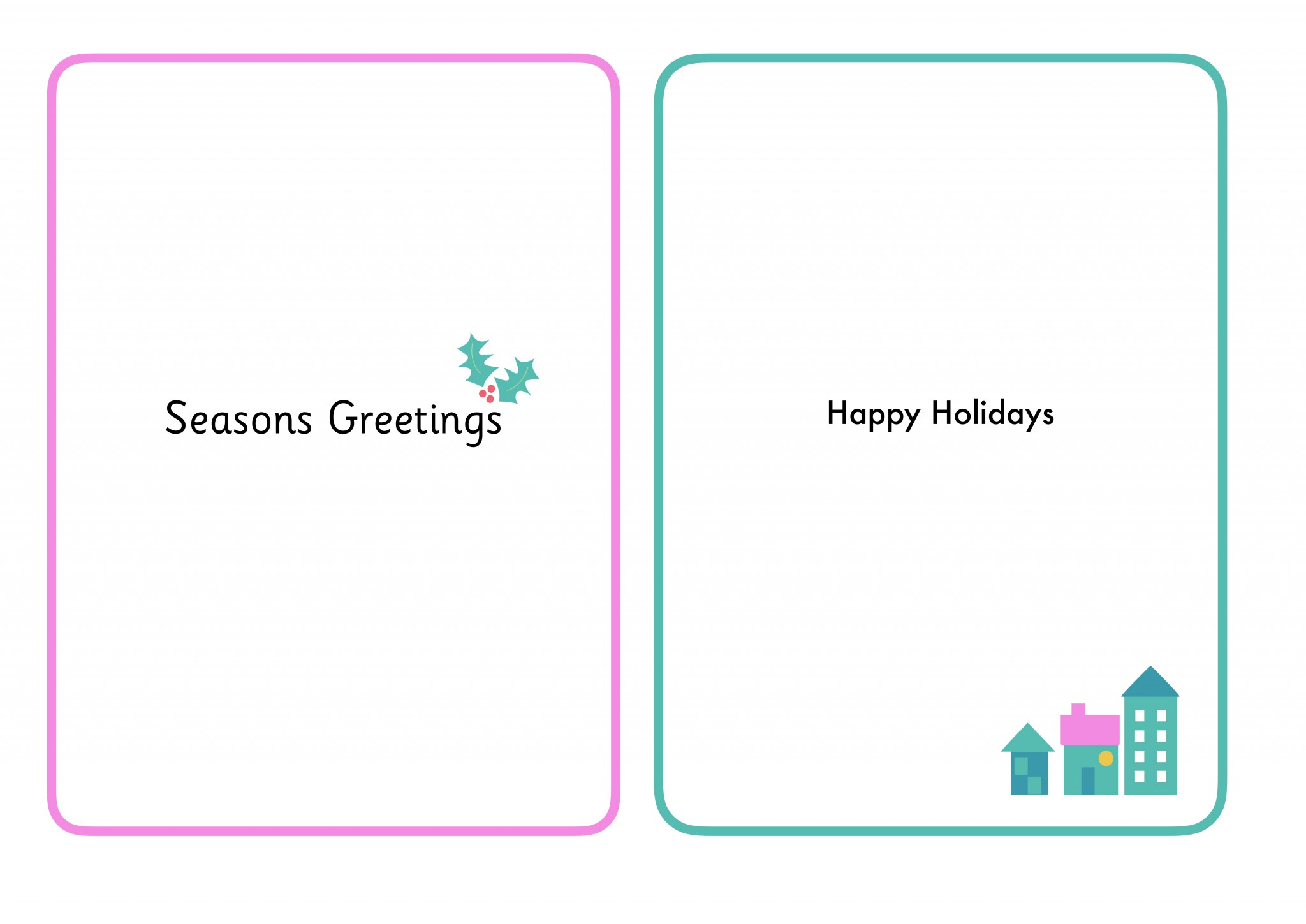 Christmas card inserts with small images - Printable Teaching Christmas card inserts with small images - Printable Teaching