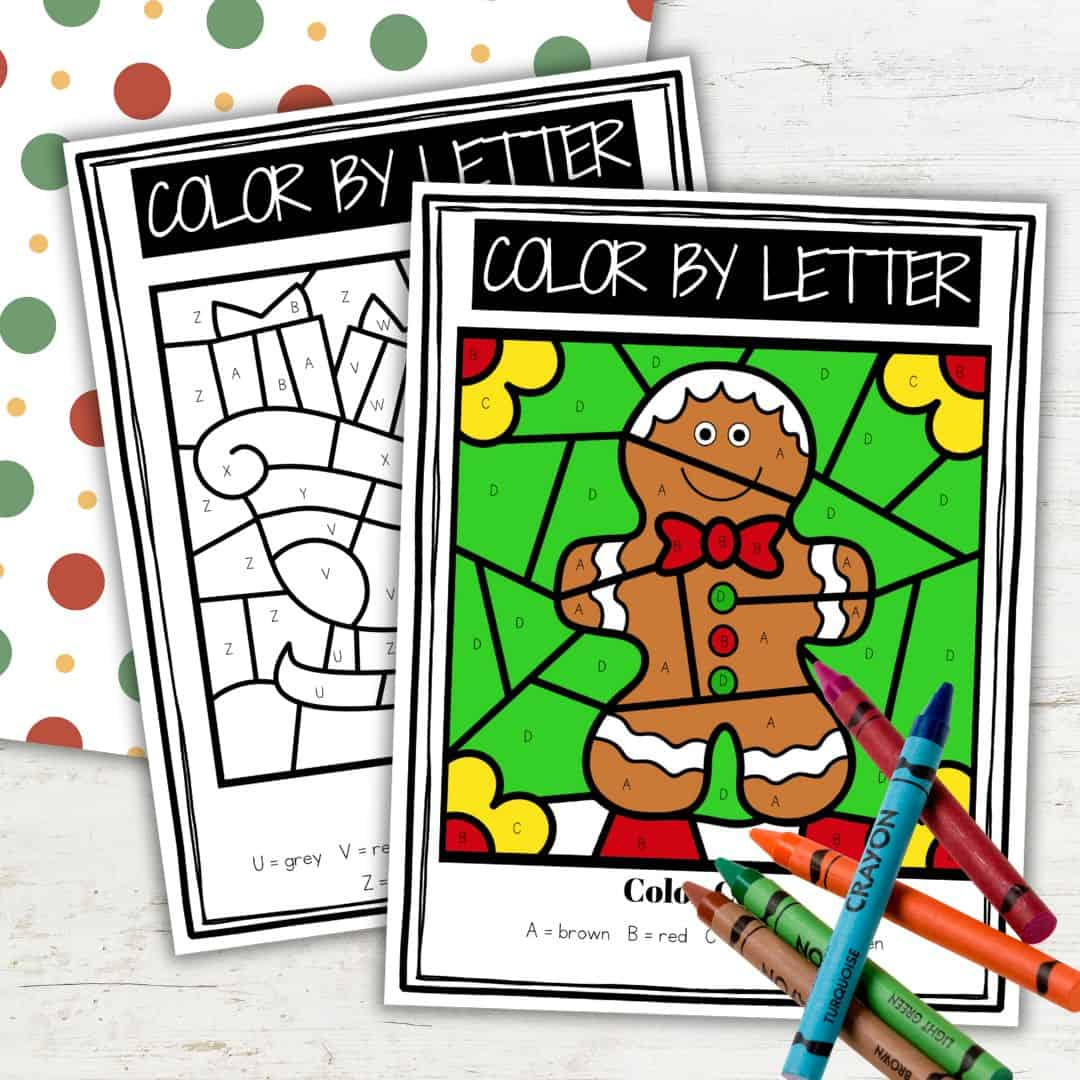 Christmas Color by Letter Worksheets for Preschool Christmas Color by Letter Worksheets for Preschool