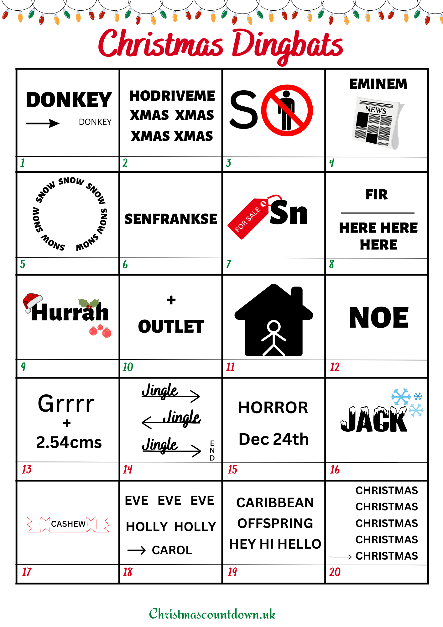 Christmas Dingbats