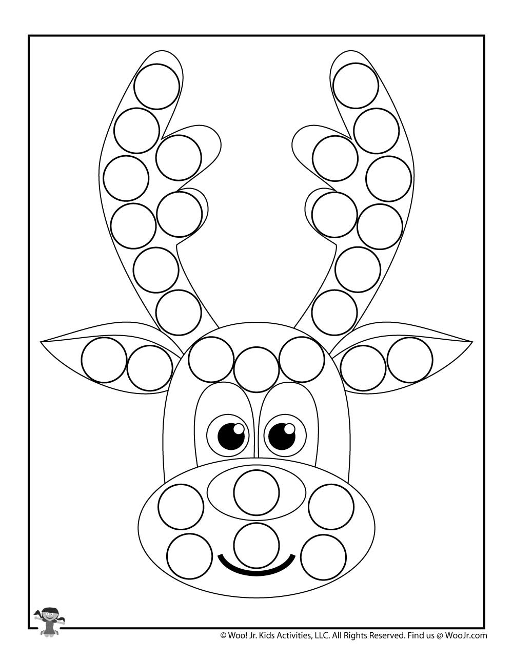 Christmas Dot Marker Coloring Pages Woo! Jr Christmas Dot Marker Coloring Pages Woo! Jr