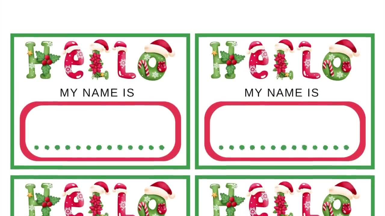 Christmas Elf Name Generator Game, Printable Holiday Name Tags For Kids & Adults,Fun Xmas, Work Classroom Party Activity Idea Christmas Elf Name Generator Game, Printable Holiday Name Tags For Kids & Adults,Fun Xmas, Work Classroom Party Activity Idea