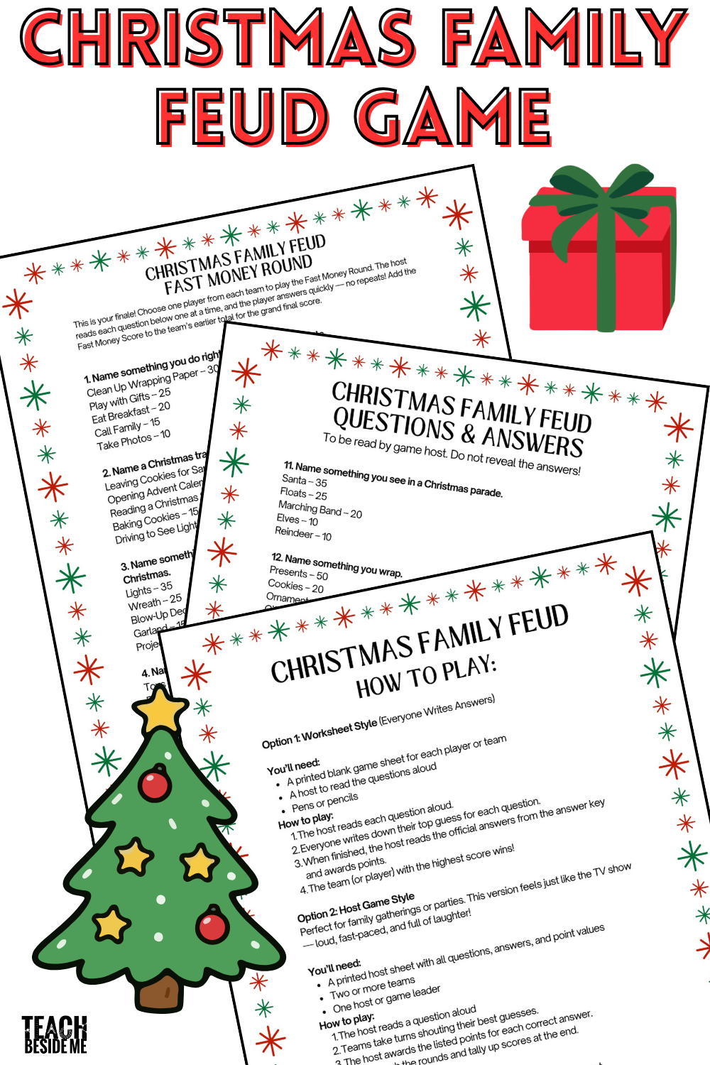 Christmas Family Feud Game Printable – Fun Holiday Game for All