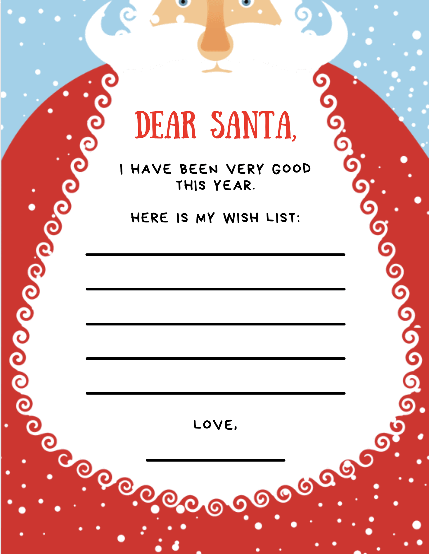 Christmas List Template FREE Gorgeous Printables! - Make Life Christmas List Template FREE Gorgeous Printables! - Make Life