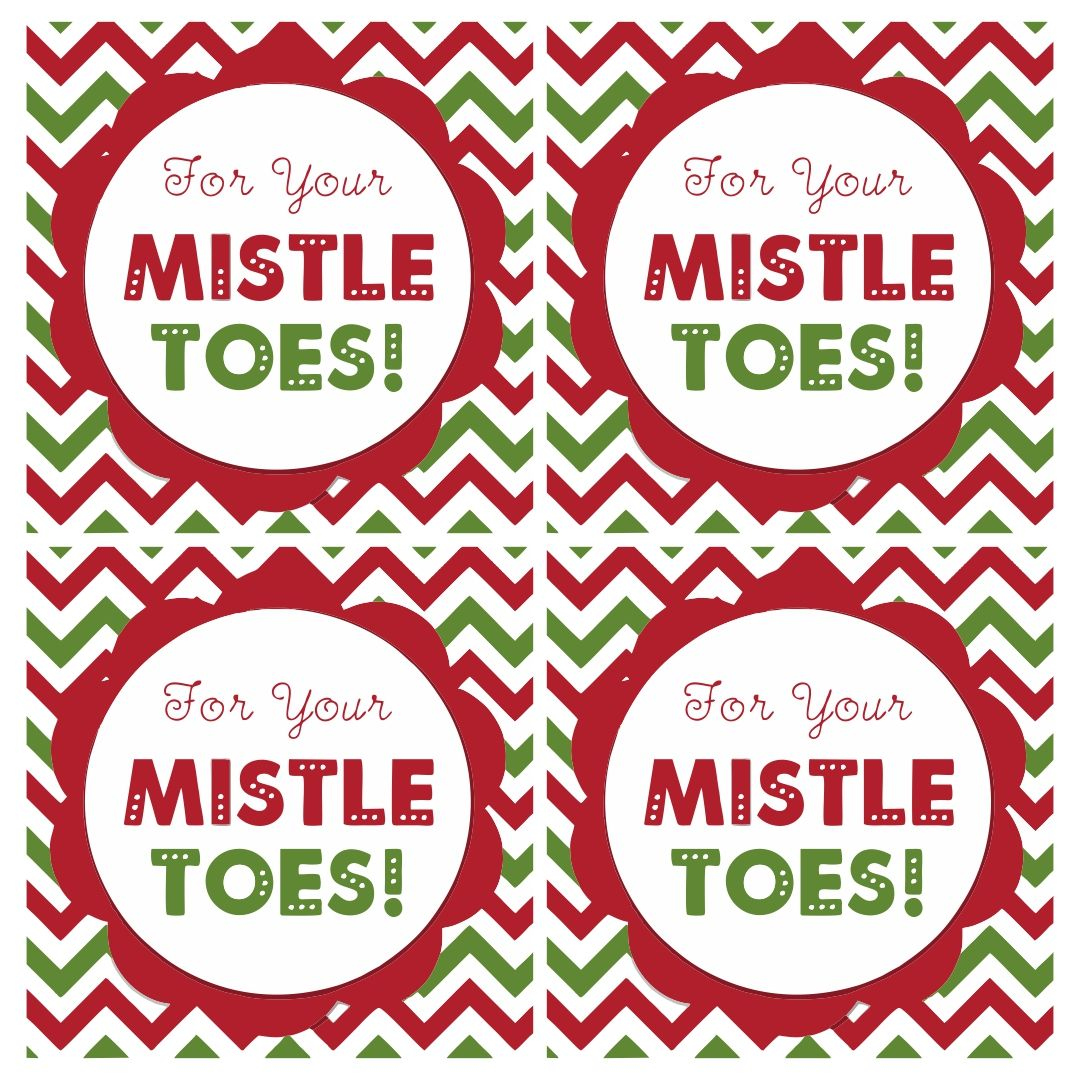 Christmas Mistletoe Gift Tags - Free PDF Printables Printablee Christmas Mistletoe Gift Tags - Free PDF Printables Printablee