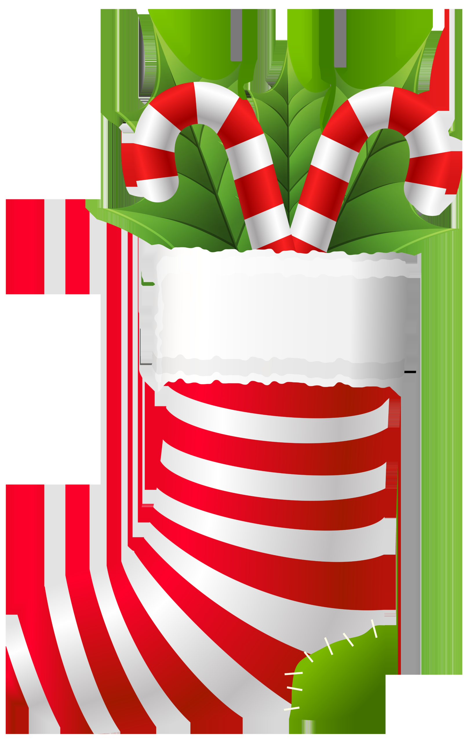 Christmas Stocking with Candy Canes PNG Clip Art​  Gallery