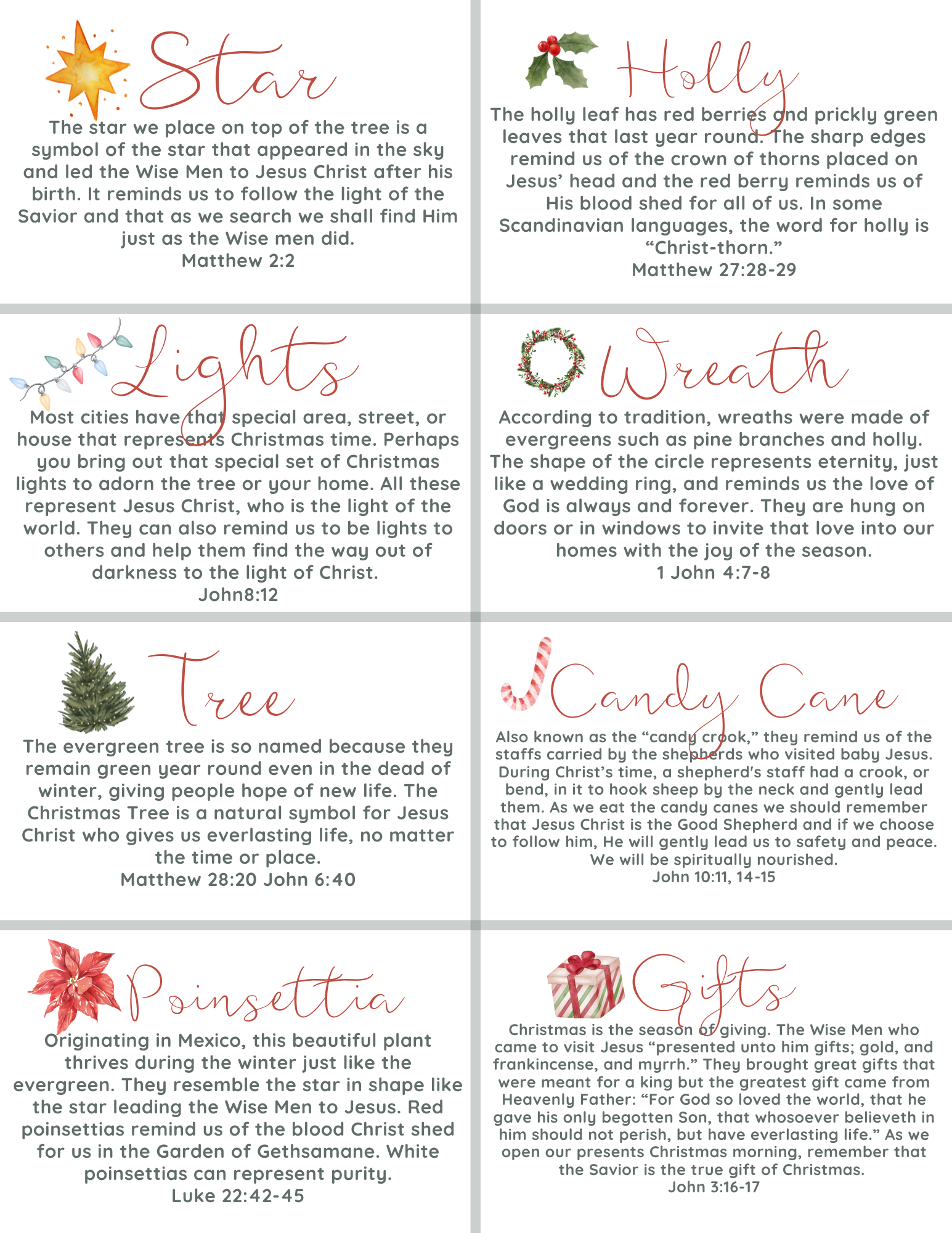 Christmas Symbols Free Printable — Festive Little Mama  Rudyko Taylor