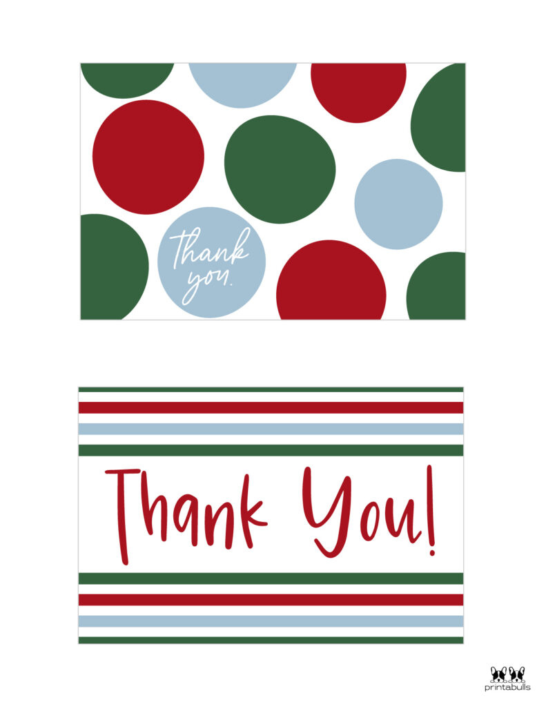 Christmas Thank You Cards - Free Printable Cards Printabulls Christmas Thank You Cards - Free Printable Cards Printabulls
