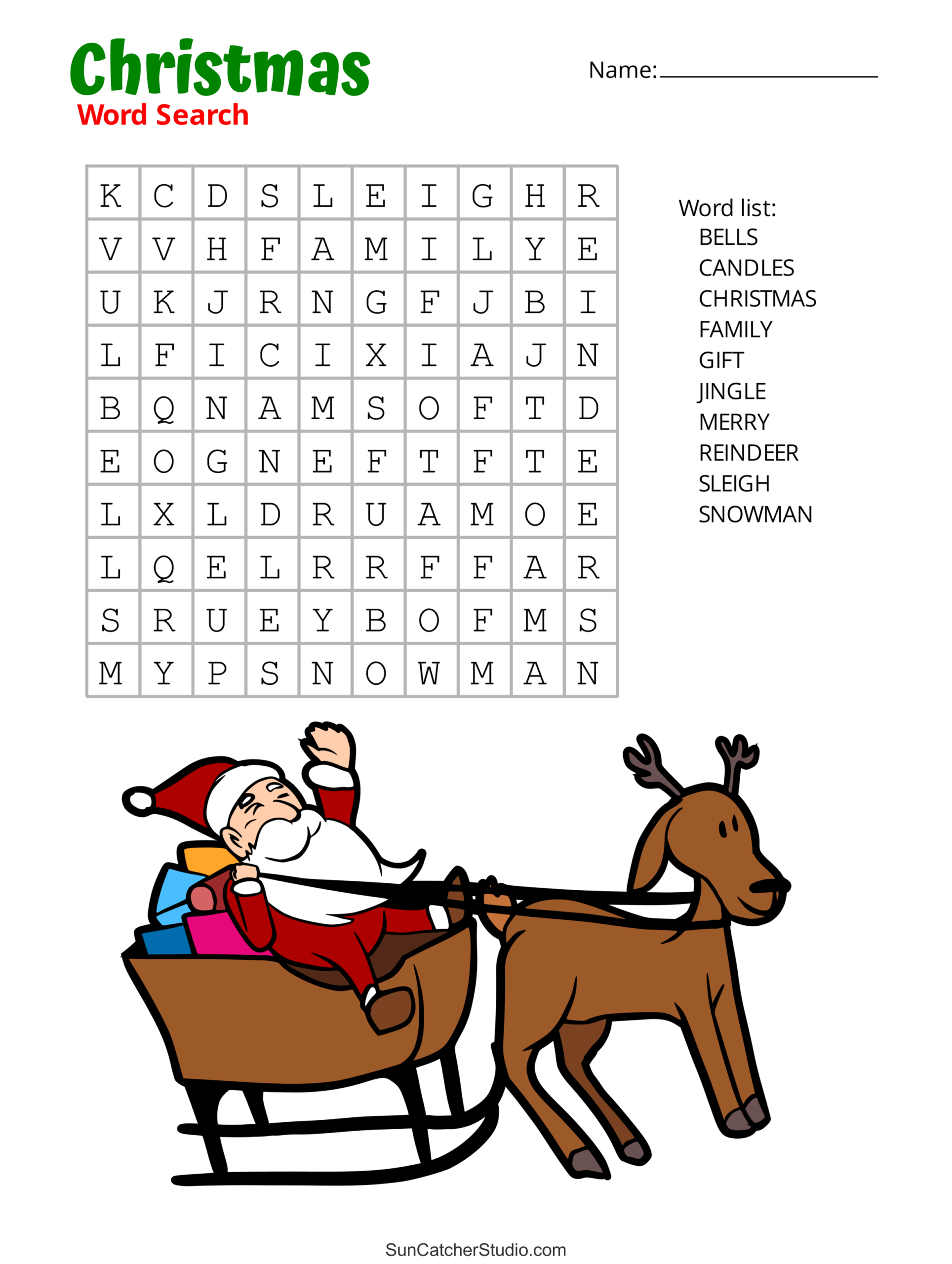 Christmas Word Search (Free Printable PDF Puzzles) – Free Christmas Word Search (Free Printable PDF Puzzles) – Free