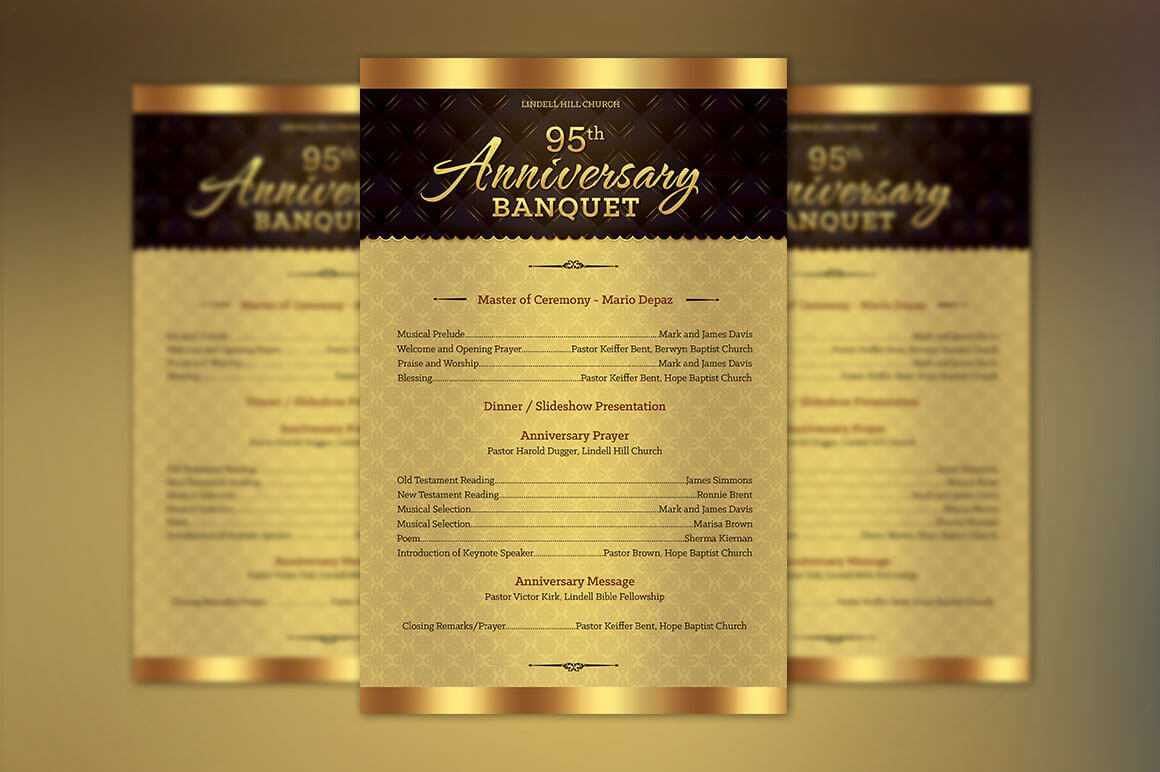 Church Anniversary Program Templates Free - Printable Holiday Calendar