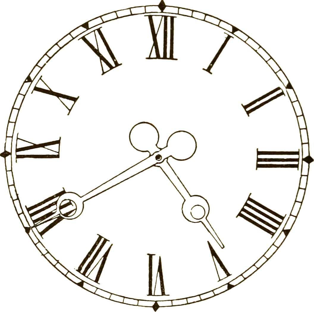 Clock Face Images - Print Your Own! - The Graphics Fairy