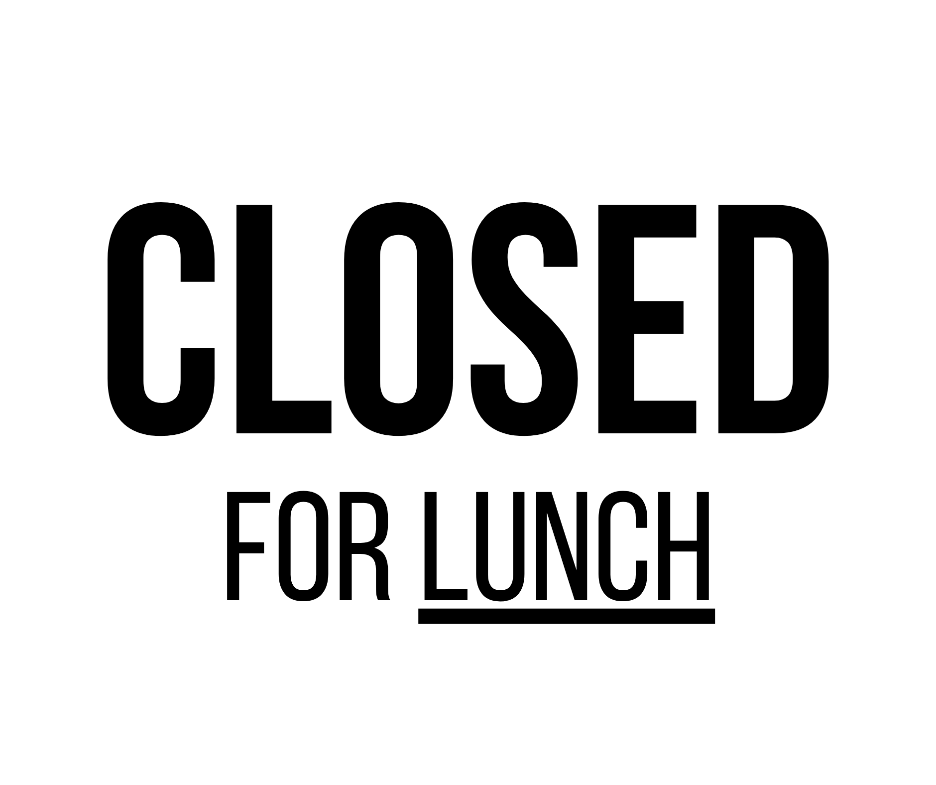 Closed For Lunch Sign: Printable Templates (Free PDF Downloads)