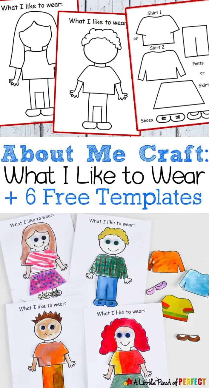 Clothes Craft for Kids: “What I Like to Wear” Art Activity + Printable