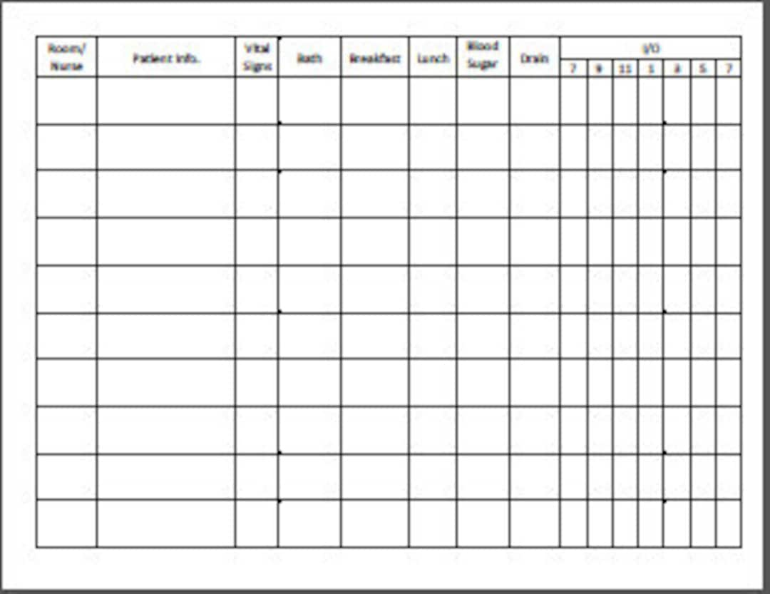CNA Daily Report Sheet Sofort Download - Etsy