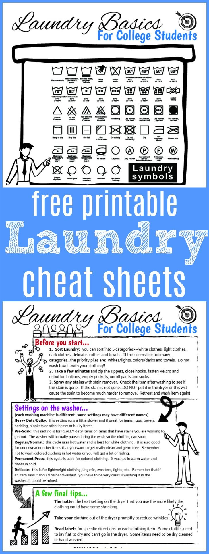 College students may need help with laundry tips