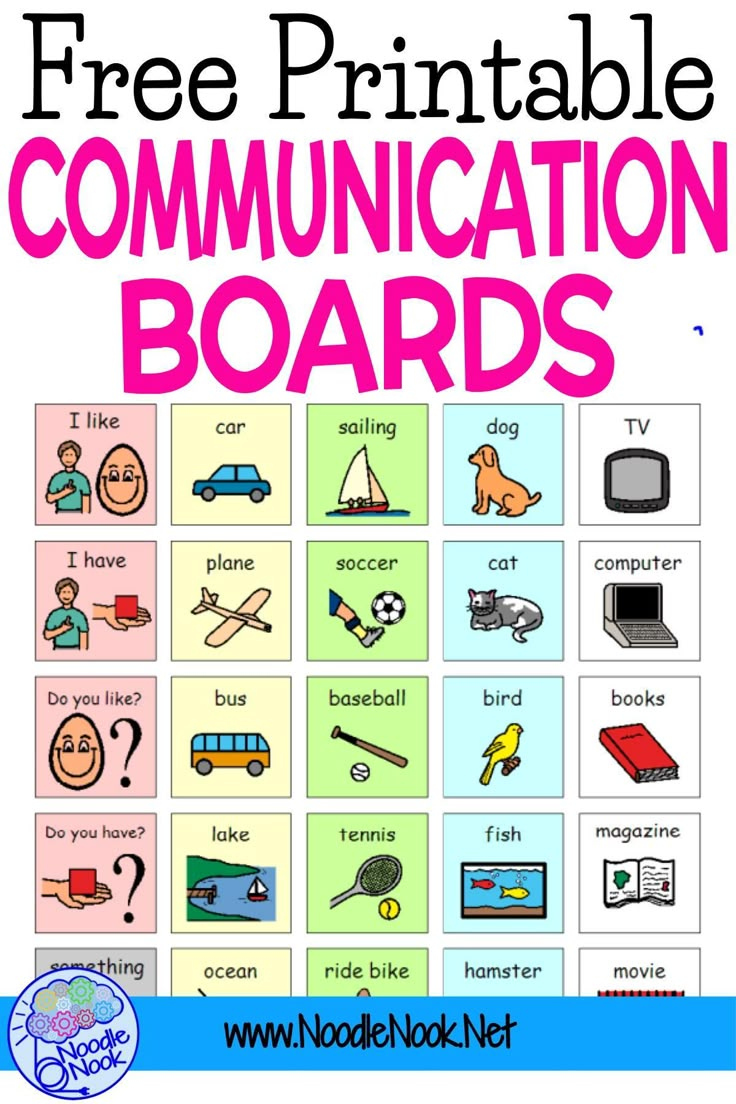 Communication Boards- Printable and FREE