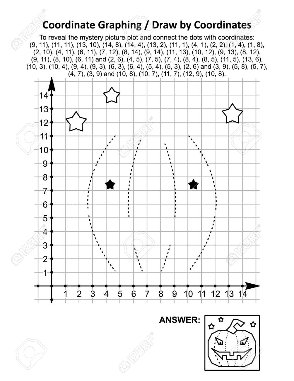 Coordinate Graphing, Or Draw By Coordinates, Math Worksheet With Coordinate Graphing, Or Draw By Coordinates, Math Worksheet With