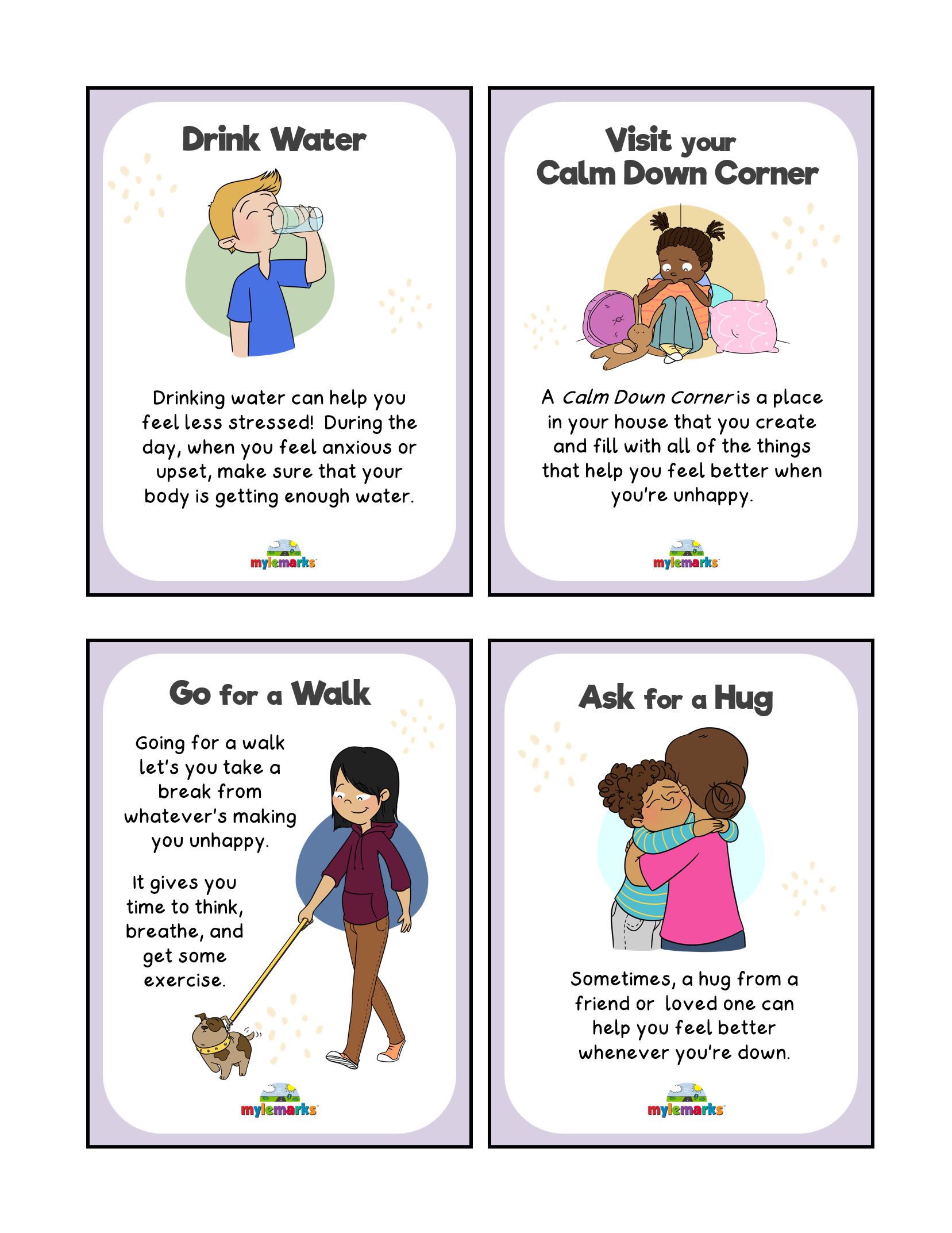 Coping Skills Cards (+Poster) (Printable)