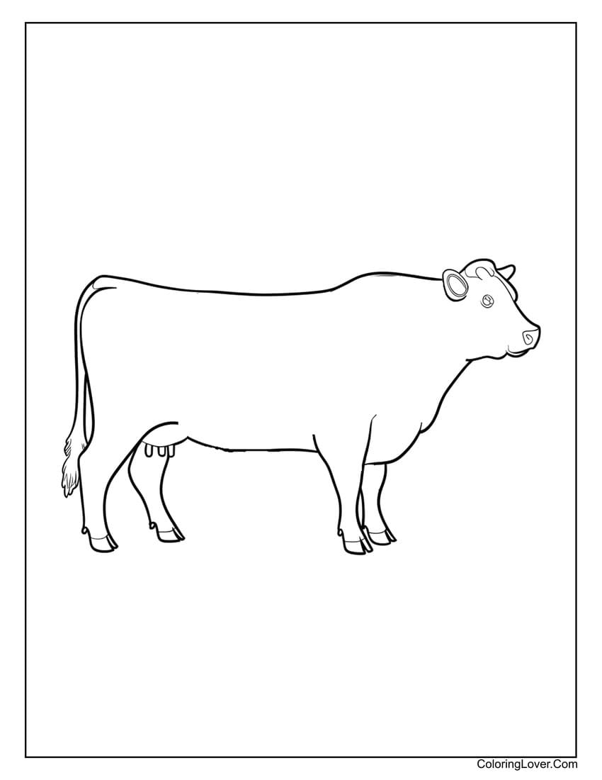 Cow Coloring Pages (Free Printables for All Ages)