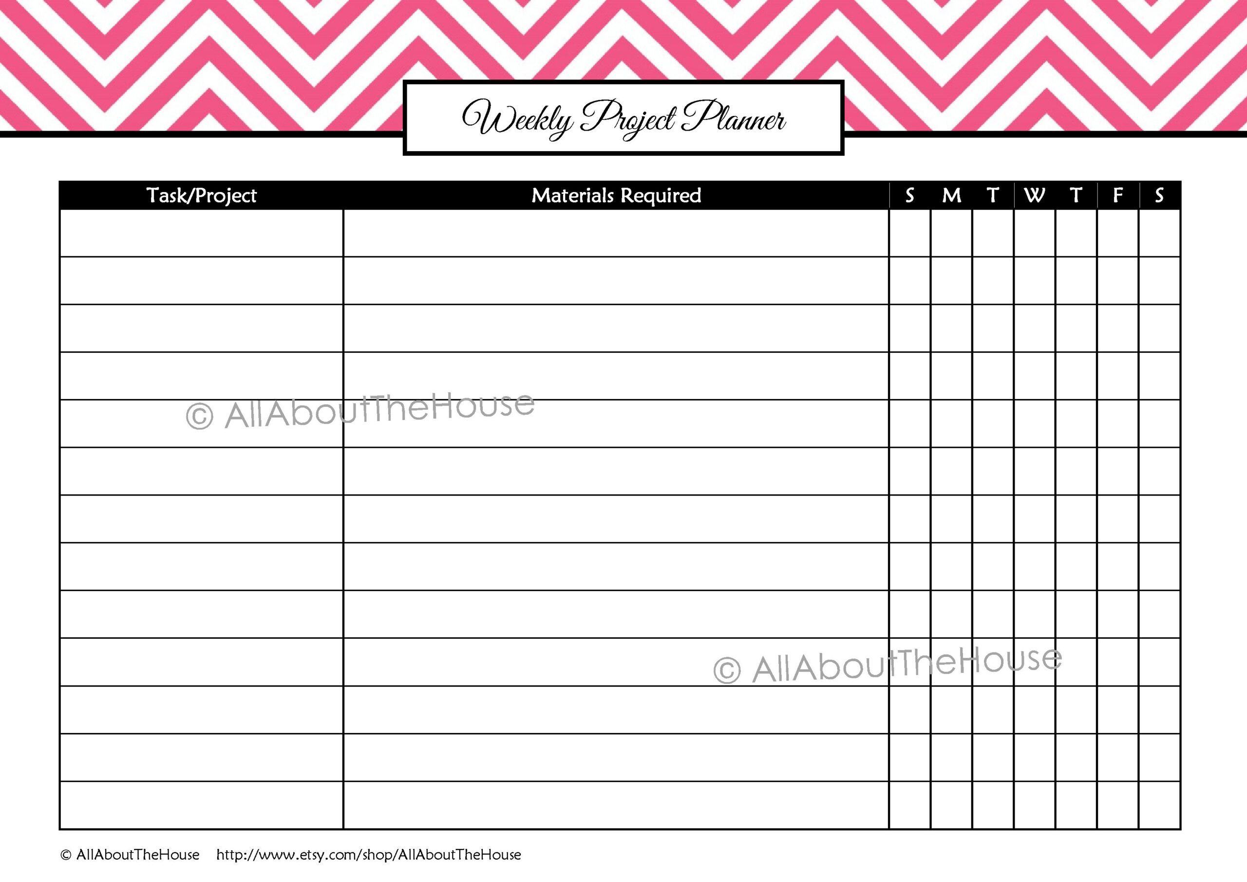 Craft & Hobbies Printable Project Planner – All About Planners Craft & Hobbies Printable Project Planner – All About Planners