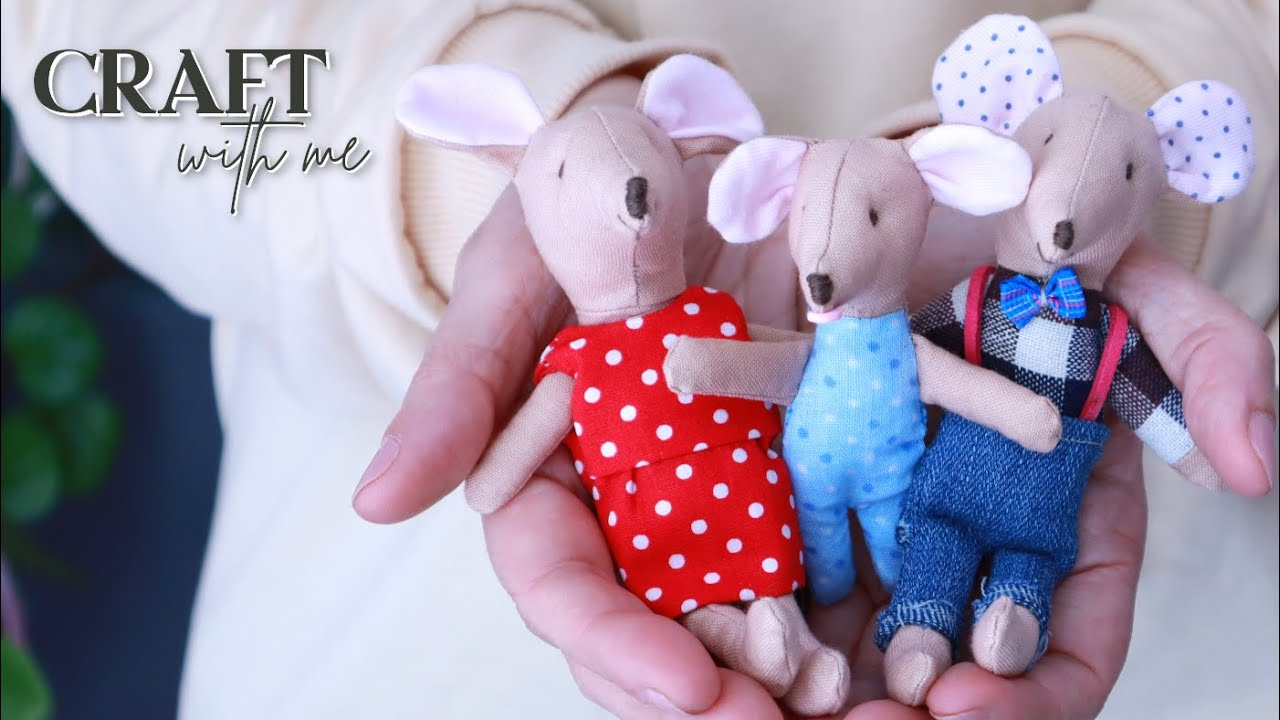 Craft with me ✂️ How to make fabric mouse with templates for free 🐭 DIY mice🧘🏻♀️ relaxing ASMR Craft with me ✂️ How to make fabric mouse with templates for free 🐭 DIY mice🧘🏻♀️ relaxing ASMR