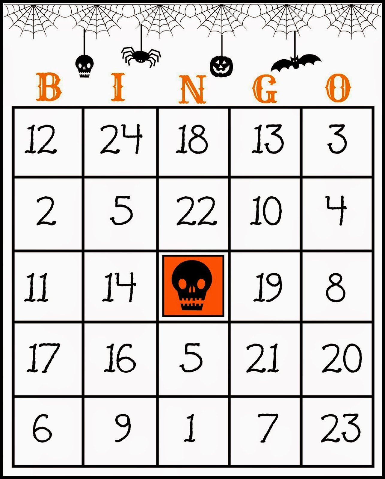 Crafty in Crosby: Free Printable Halloween Bingo Game Crafty in Crosby: Free Printable Halloween Bingo Game