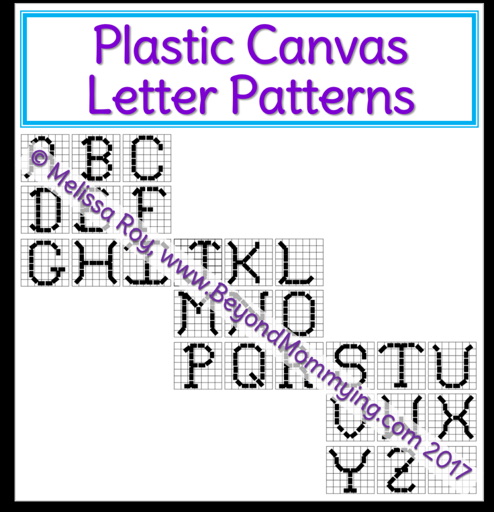 Creating with Plastic Canvas and Printable Plastic Canvas Letter