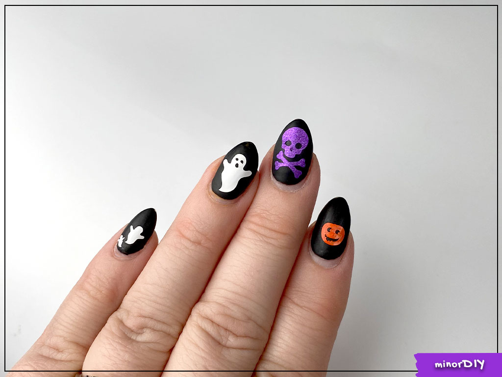 Cricut Nail Stickers for Halloween » minorDIY