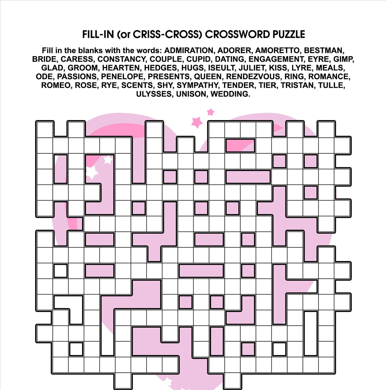 Criss-Cross Puzzle for Teenagers and Adults - Edublox Online Tutor