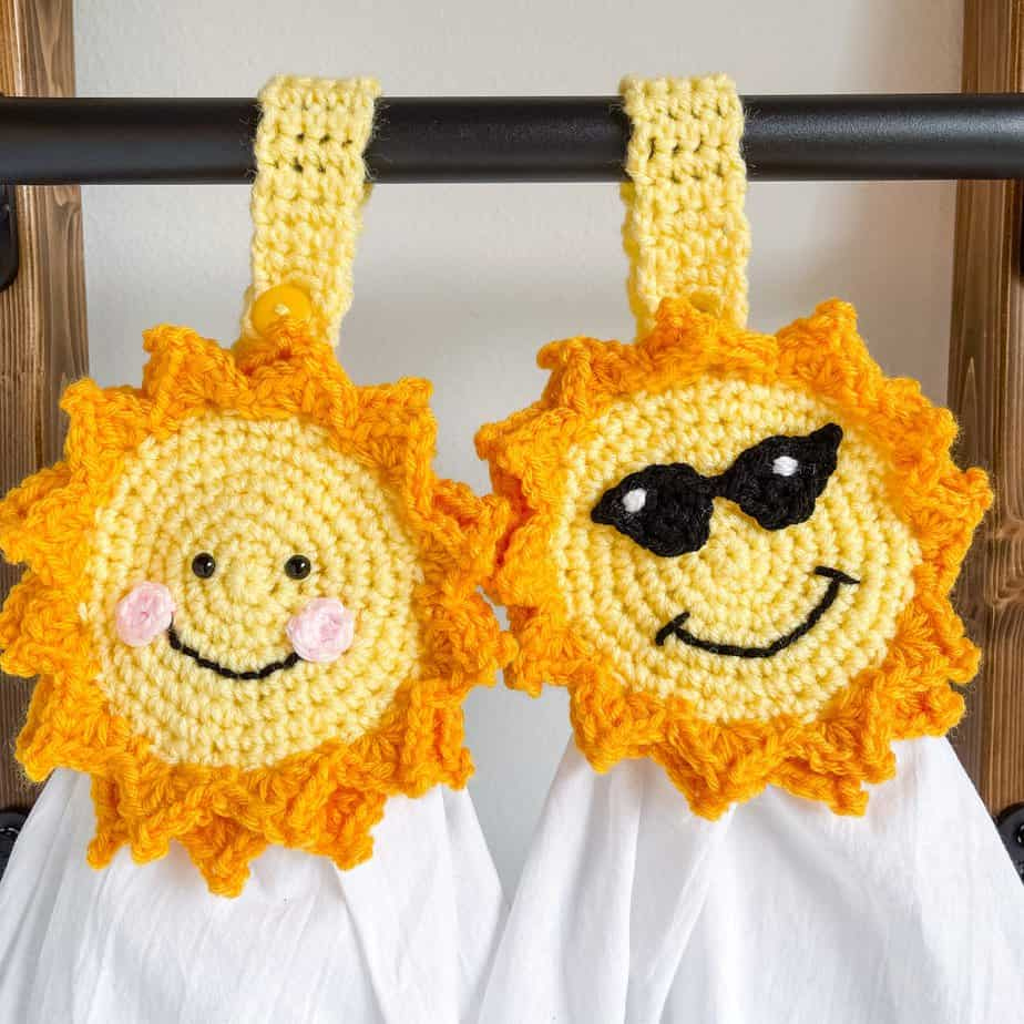 Crochet Sun Towel Topper cute and free crochet pattern