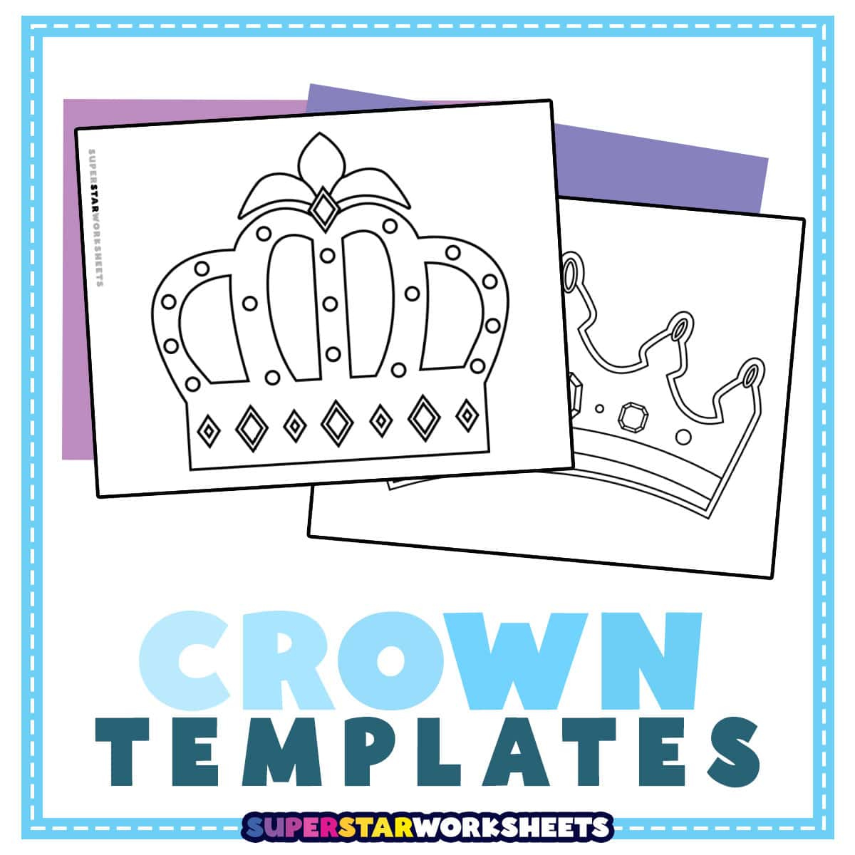 Crown Template (Free Printables) - Superstar Worksheets Crown Template (Free Printables) - Superstar Worksheets