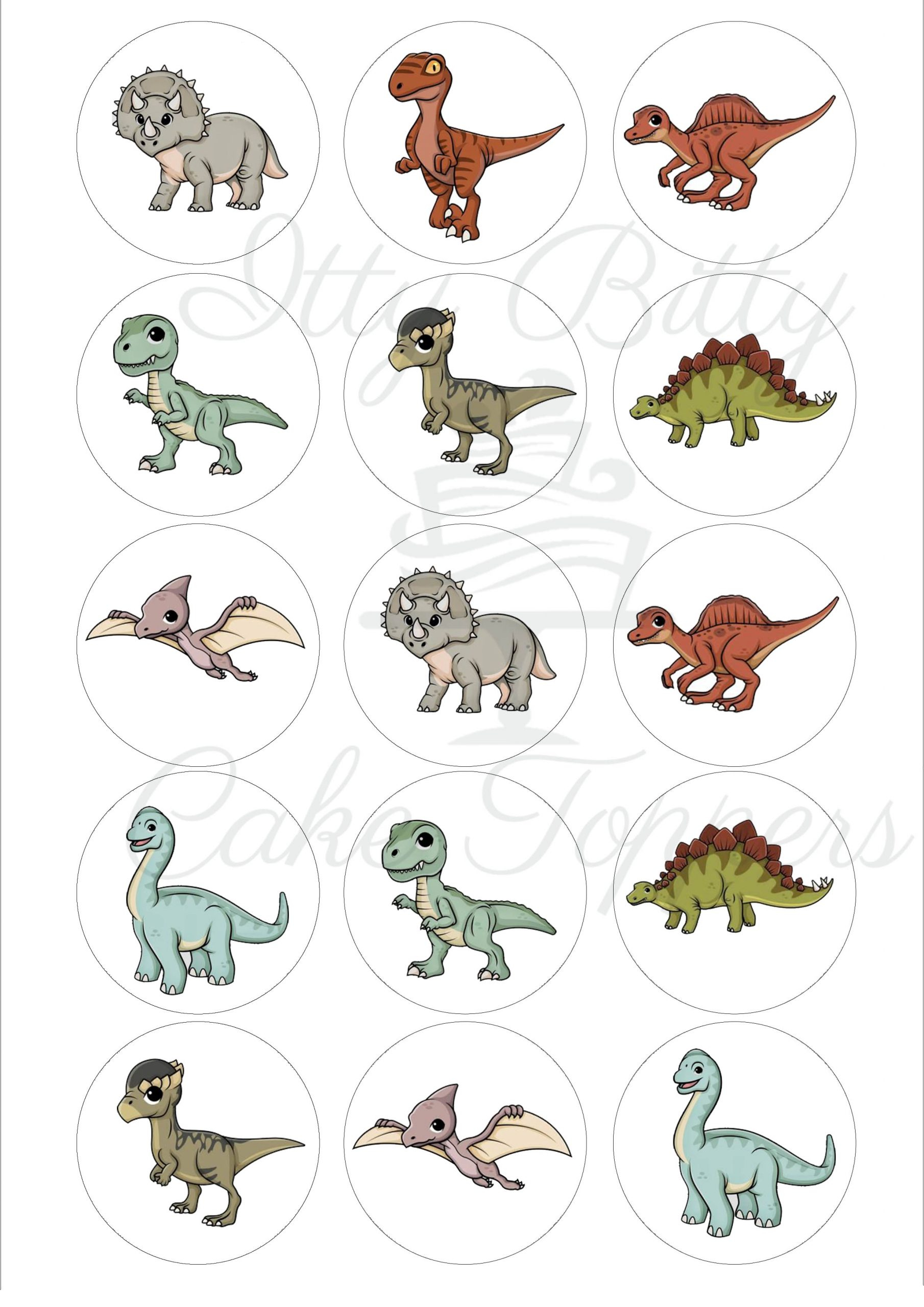 Cupcake Toppers Free Printable Dinosaur Cake Toppers - FREE