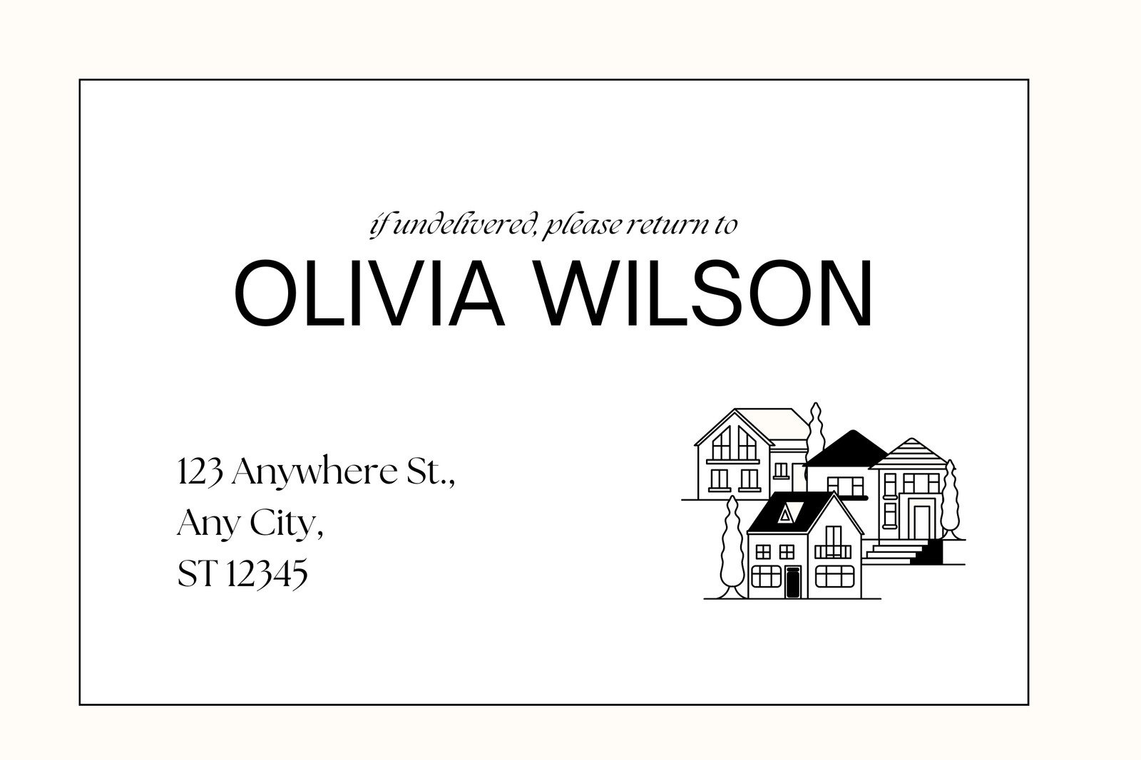 Custom Address Labels Free Printable Return Address Label