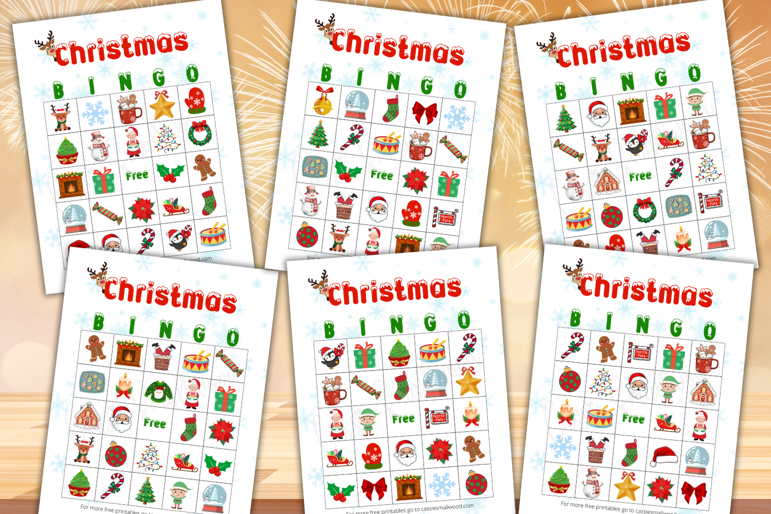 CUTE Christmas Bingo (FREE Printables) - Cassie Smallwood