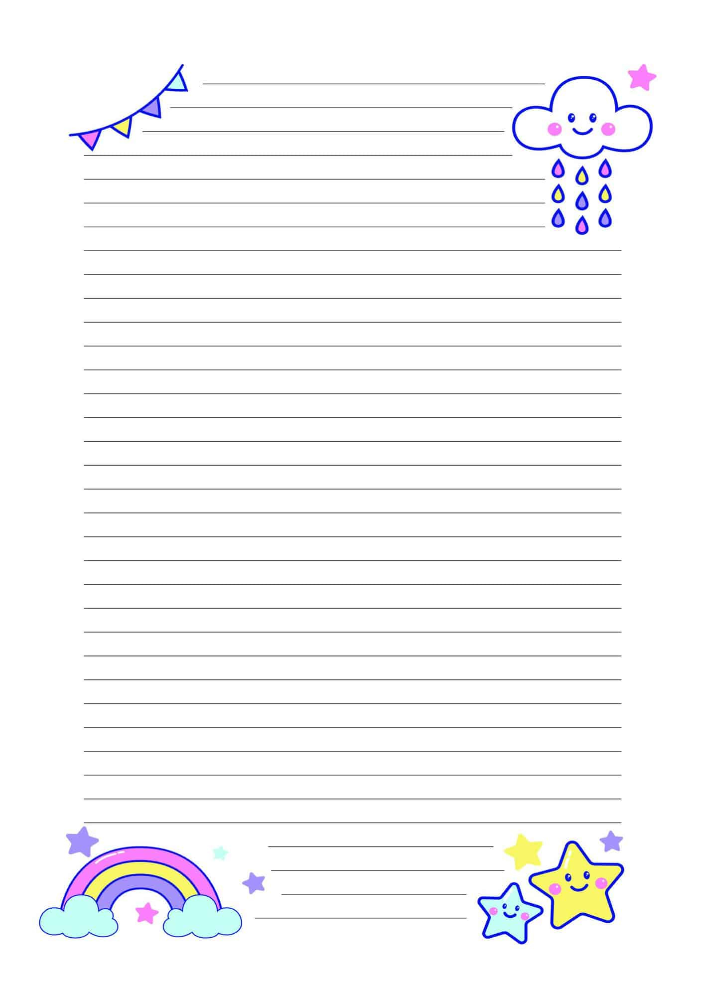 Cute Lined Paper Printable ( Free Designs) The Pink Craft Box Cute Lined Paper Printable ( Free Designs) The Pink Craft Box