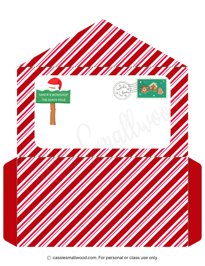 Cute Santa Envelopes (Free Printable) - Cassie Smallwood Cute Santa Envelopes (Free Printable) - Cassie Smallwood